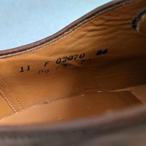Dack's Brown Vintage "Hand Benched" Oxfords